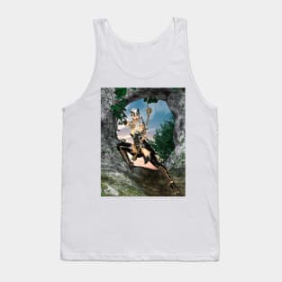 Archer Woman with Bow and Arrow Tank Top